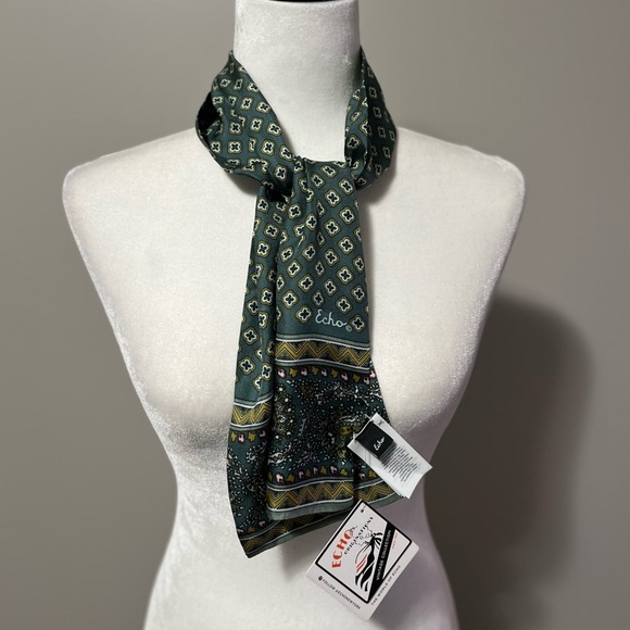 Echo Vintage Collection Pattern Silk Scarf - Picture 1 of 9